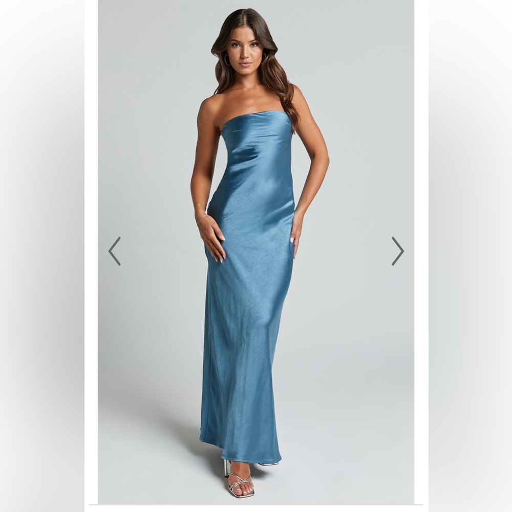 NWT Size 4 Steel Blue Dress Prom Wedding